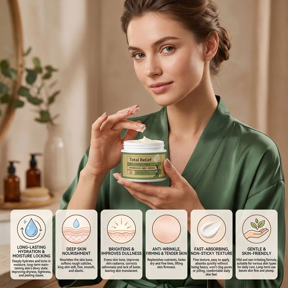 Natural Plant-based Ingredients Hydrating Moisturizer Face Cream Non-Greasy Gentle Daily Barrier Repair Face Cream for Face Body
